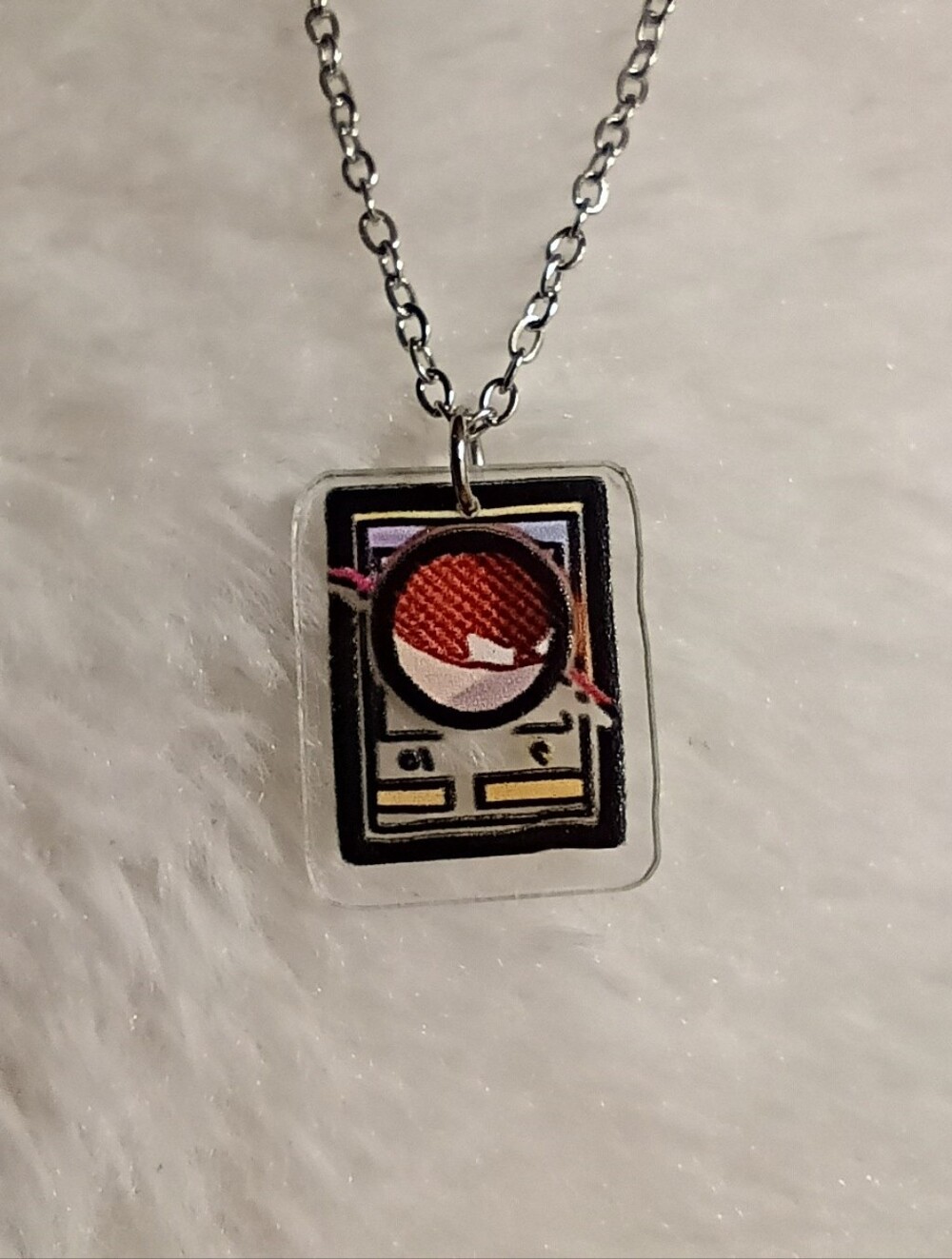 Pokemon Voltorb Card Stainless Steel Handmade Necklace